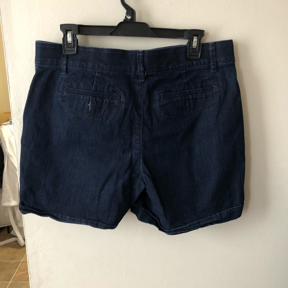 Dark blue jean shorts